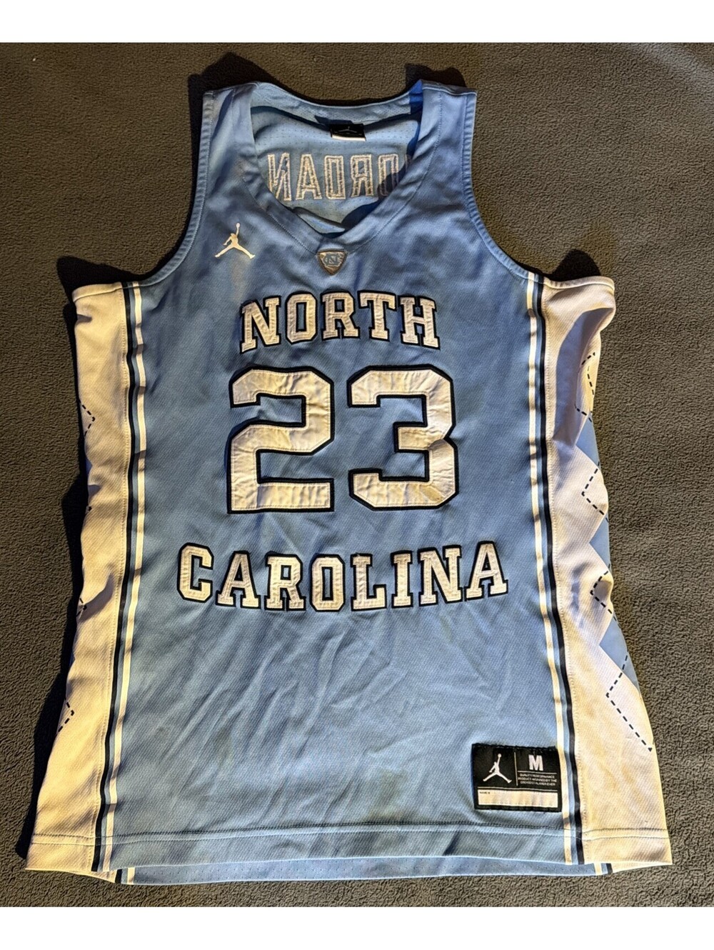 Jordan North Carolina Tar Heels Michael Jordan #23 Basketball Jersey Blue M READ